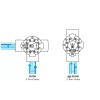 Jandy Neverlube 3 Way Valve 2" x 2.5" Jandy 4717