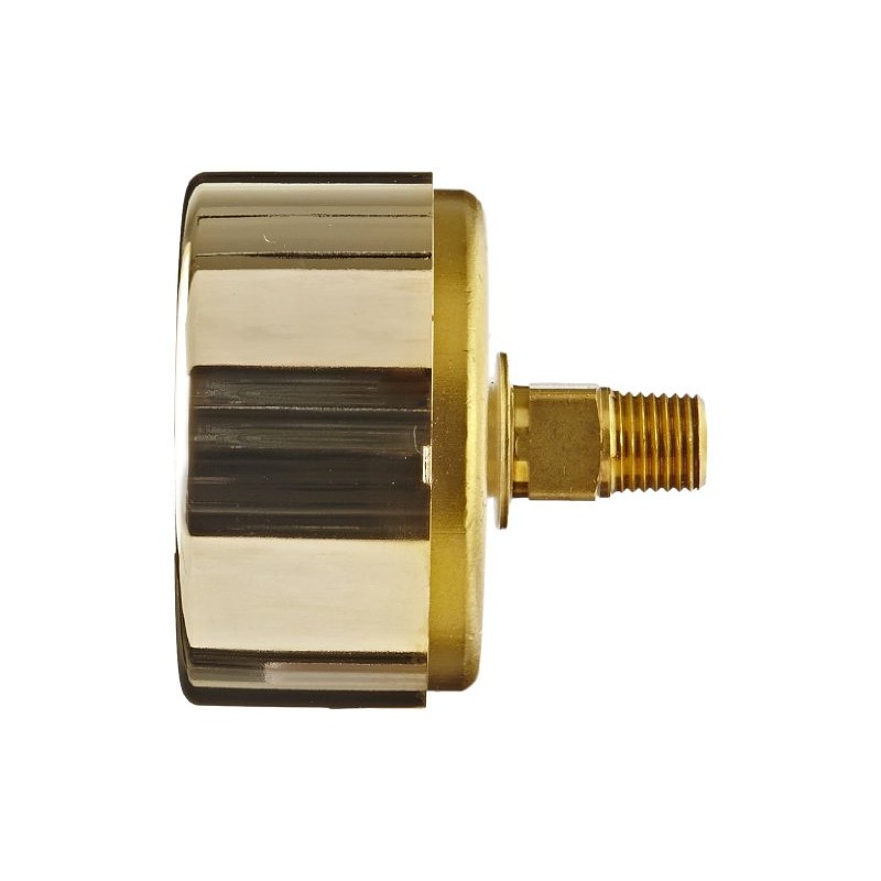 WIKA 9318224 Industrial Pressure Gauge, Liquid-Filled, Copper Alloy Wetted Parts,