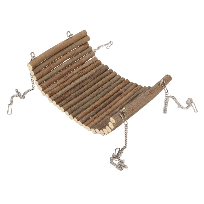 Hamster Wooden Swing Natural Large Space Climbing Playing Hamster Swing