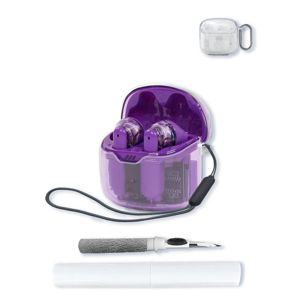 Case for JBL Tune Flex-True Wireless Noise Cancelling Earbuds,Soft Protective,Shockproof,BOVUGAC