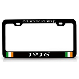 Custom Brother - Easter Rising 1916 Ireland Irish Metal Car SUV Truck License Plate Frame Bl r93