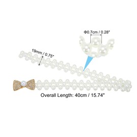 PATIKIL Curtain Tiebacks Ropes, 2 Pack Elastic Bow-Knot Style Convenient Drape Tie Backs for Home Patio Window Decor, Gold