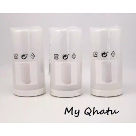IKEA 3 x Ikea SOLVINDEN LED Battery operated cylinder light, outdoor/indoor 6 " White
