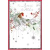 Across The Miles Christmas Card - Robin Holly Branches &