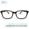 Black Wood Tone Reading Glasses Men & Women with Unique