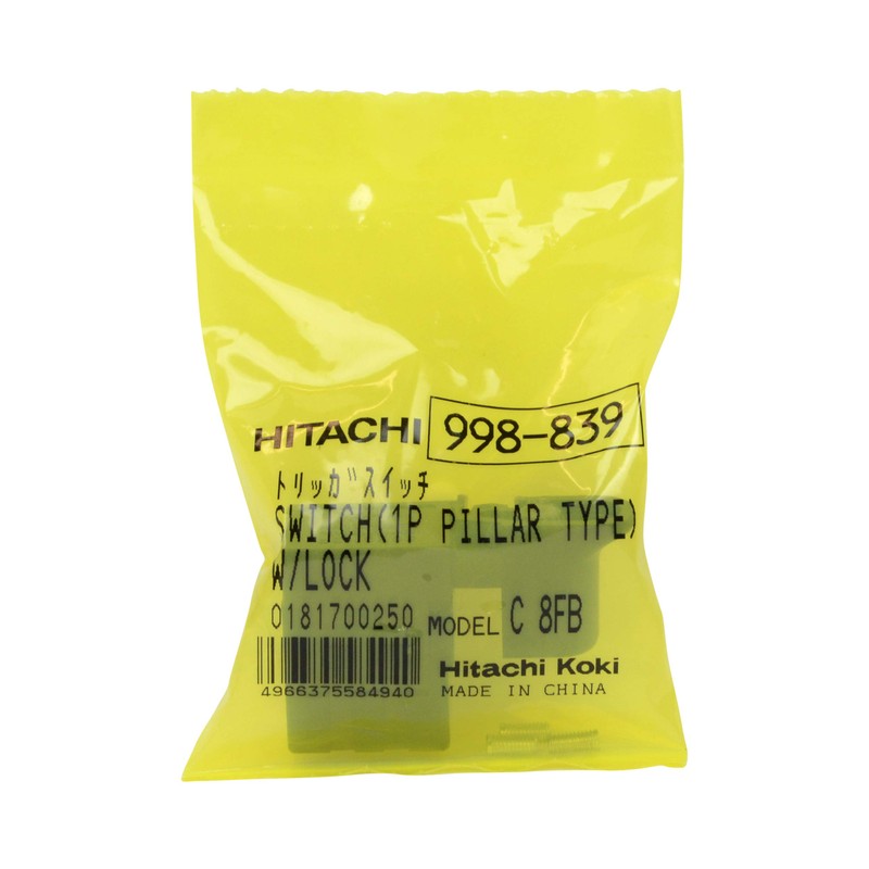 Metabo HPT/Hitachi 998839 Switch 1P Pillar for Miter Saws C10FS,