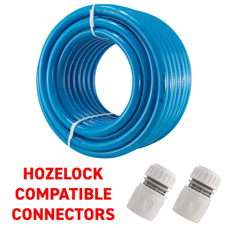 Food Grade Blue 1/2" Flexible Reinforced Water Pipe for Caravan/Camping/Drinking