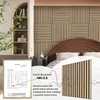 ARMURO Acoustic Wood Panels for Wall 4-Pack - Natural Oak
