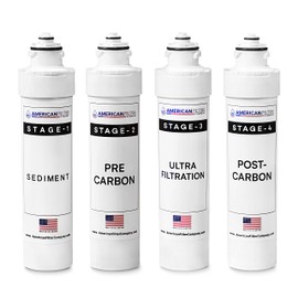 American Filter Company® Model # AFC-B4-UF-CMBPK 4-Stage Ultra filtration Water Filters Replacement Kit, Compatible with Brio NFMPP5M, NFMCTO5MS2, NFMCTO5MS3, NFMCTO5MS4-4Pk