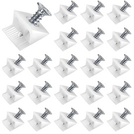 100PCS Drawer Bottom Supports Drawer Support Brackets Drawer Bottom Sagging Repair Fix Mend Wedges Reinforcement Furniture Chest Draw Bottom Supports for Sagging Drawers（with Screws）