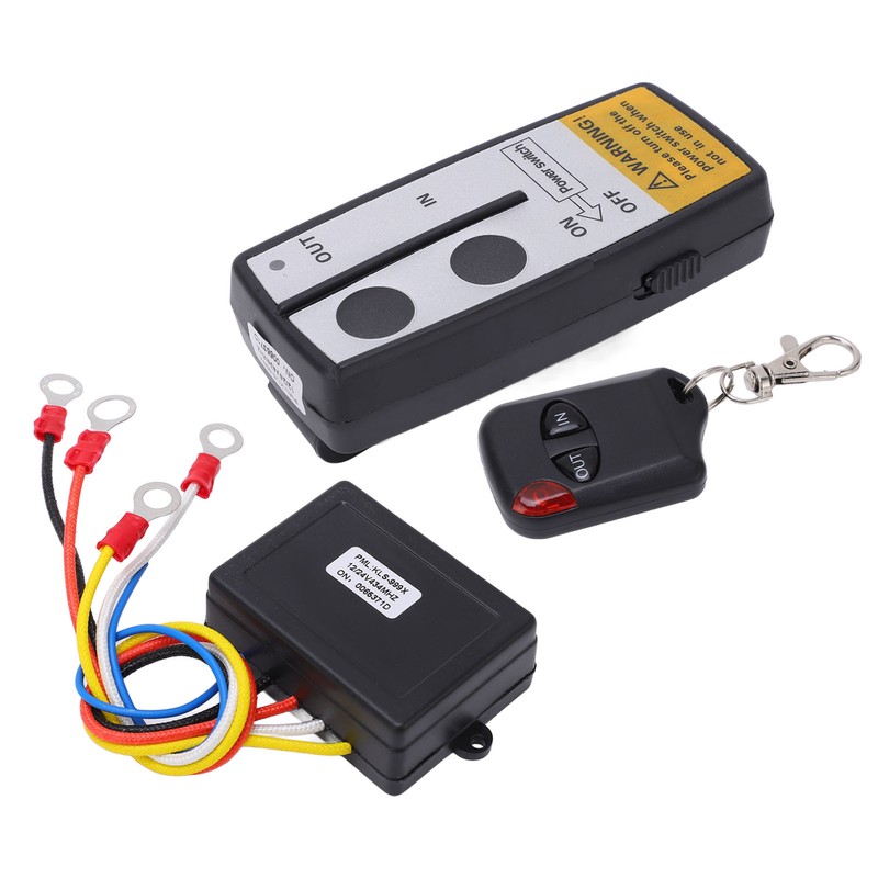Wireless Winch Remote Control Kit with Receiver 12V 24V 75ft