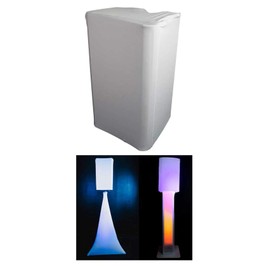 Rockville RSC128W White 12" PA DJ Speaker Cover Scrim, Stretchable Spandex, Flame-Retardant, Dust Protection, Fits Most 12" Molded Speakers for Wedding, Church, Club