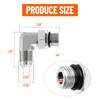 Racewill 5 Pack 90 Degree Elbow Hydraulic Hose Fittings: 3/8"