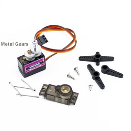 Hosyond MG90S Servo 9G Servo Metal Gear Micro Servo Servo para Arduino Project RC Helicóptero Aviones Barco Robot Car