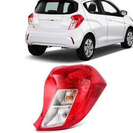 SCITOO Tail Light Assembly Fit 2016-2022 for Chevy Spark Chrome Housing Red Right Tail light 42607404