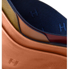 HELMBROOK London Genuine Leather Card Holder Wallet for Men | Made of Full Grain Cowhide Handcrafted Leather | Minimalist Slim Design RFID Pocket Wallet | 5 Card Slots