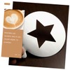 SHOWERORO Stainless Latte Art Molds Heart Star Stencils Latte Coffee