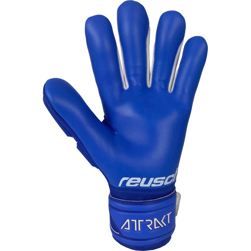 Reusch Attrakt Freegel Unisex Goalkeeper Gloves Silver Deep Blue/Deep Blue