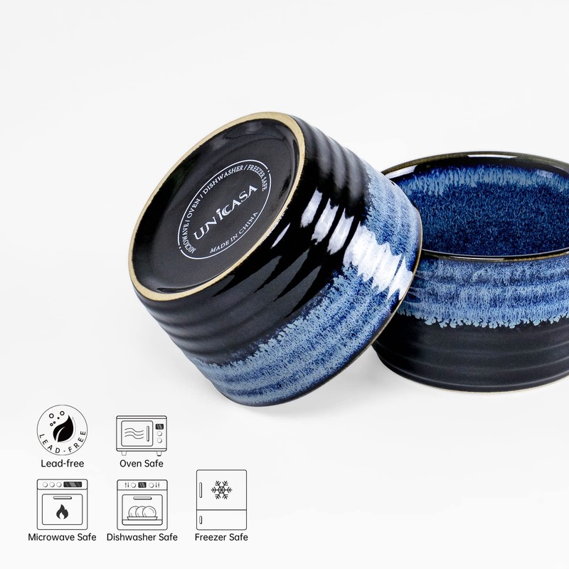 UNICASA Ramekin Set of 2, UNICASA 8 oz Creme Brulee