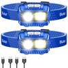 Blukar LED Headlamp,2000L Super Bright Rechargeable Headlight Flashlight with White&Red