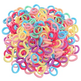 Pack of 200 Hair Bobbles Girls, Colourful Elastic Hair Bobbles, Braid Bobbles Girls, Mini Seamless Hair Bands, Rubber Bands, Hair Bands, for Girls, Children, Toddlers, Baby, Christmas Gifts