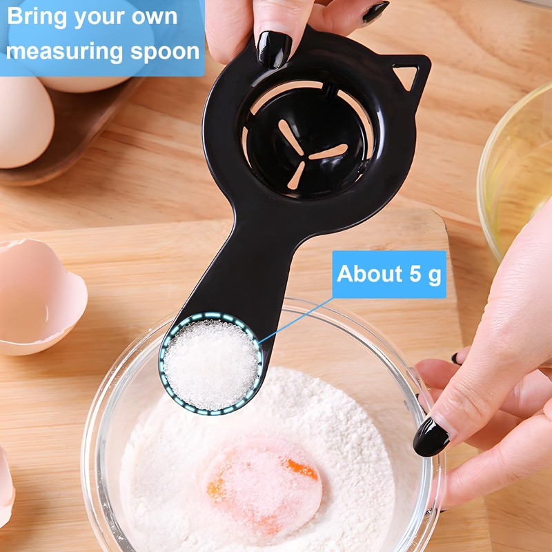 Egg Opener Set, 2 Pieces Egg Yolk Separator, One Stainless