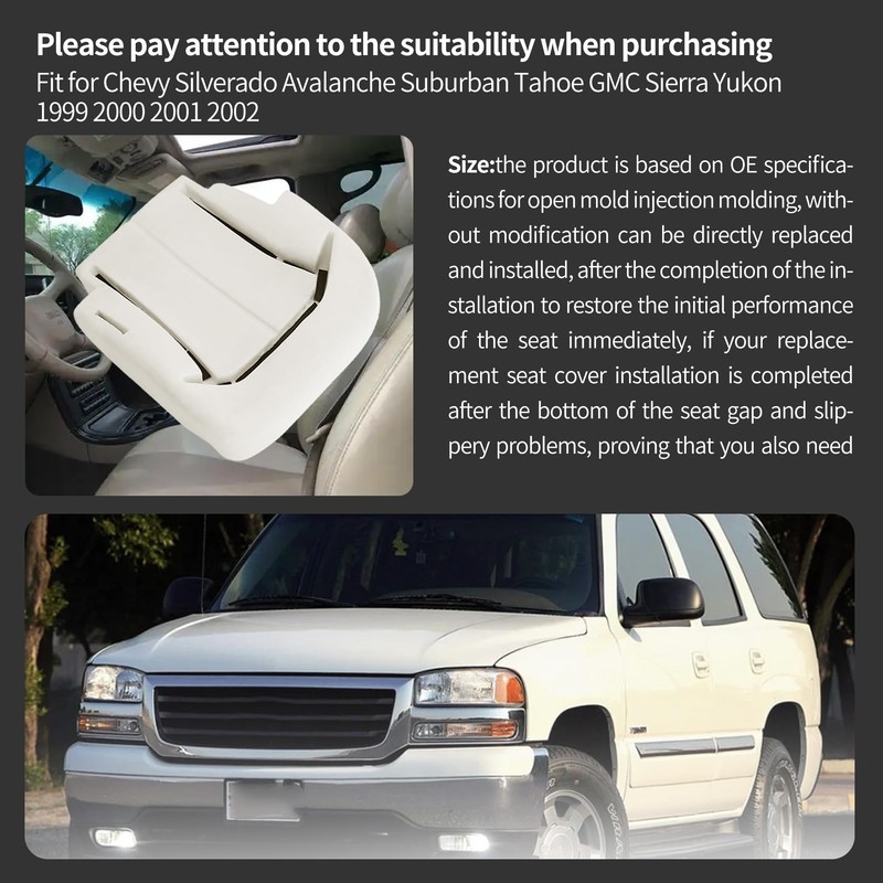 EDIETH Driver Side Bottom Replacement Seat Foan Cushion Fit for