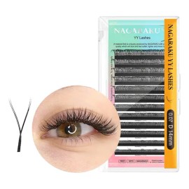 Paquete De Extensiones De Pestañas Nagaraku Con Diseño En Y.
