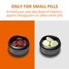Small Pill Box, Portable Daily Box, Aluminium Alloy Round Container