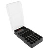 Multi Functional 104 Grids 3 Lights Battery Storage Case Organizer