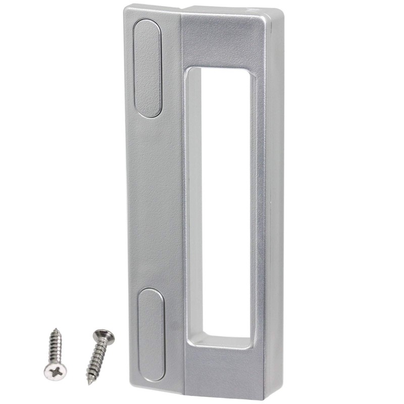SPARES2GO Door Handle for Candy Fridge Freezers (190 mm Grey/silver)