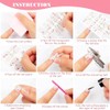 Pegatinas Autoadhesivas para Uñas, 8 Hojas de Tiras de Esmalte
