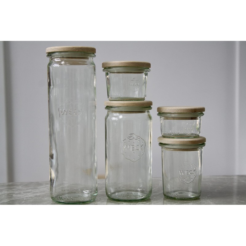 Jartastix 60mm Small Beech Wood Lids for Weck Canning Jars