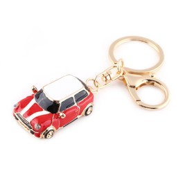 Hztyyier Classic Sporty Car 3D Keychain Gift Key Ring Keychain Key Holder Memorial Keychains, red