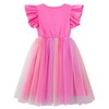 TWKIOUE Toddler Baby Girl Rainbow Tutu Tulle Dress Sleeveless Fluffy