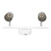 Track Light Kit 2 Heads 13.6in Length 2 Light Track