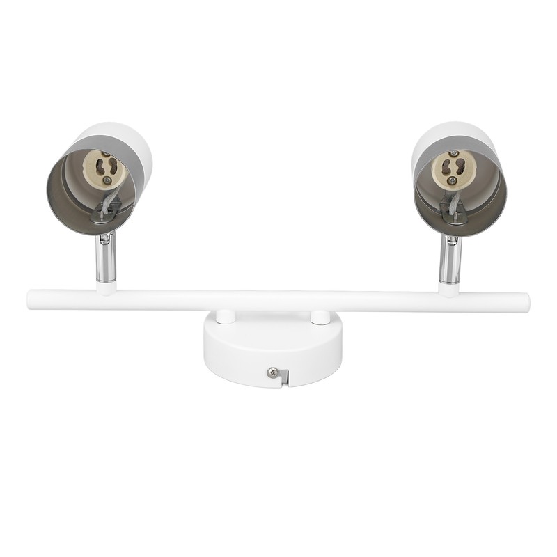 Track Light Kit 2 Heads 13.6in Length 2 Light Track