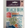 Sticko Autocollant Beach Bum Splash Fun Ahead Seaside Waves Sun
