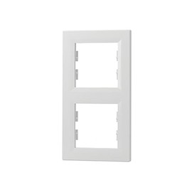 Schneider Electric Schneider Electric Asfora EPH5810221D 2-Fach Rahmen fr Schalter und Steckdose, Vertikal, wei?