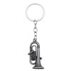 Elechobby Mini Saxophone Keychain 3 Color Metal Key Ring Musical