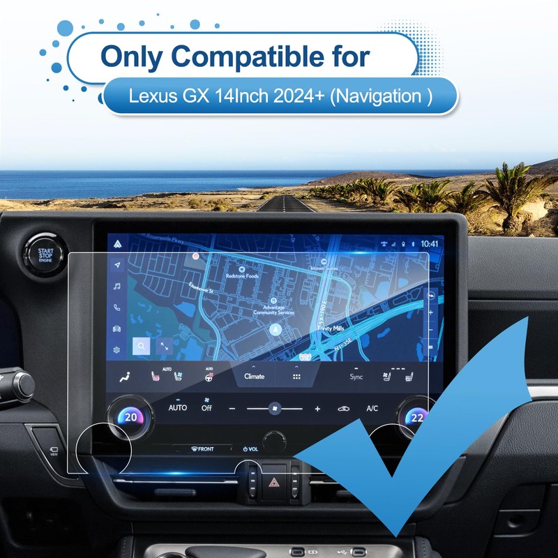 Coleya 2024 2025 GX550 Screen Protector for Lexus GX 550