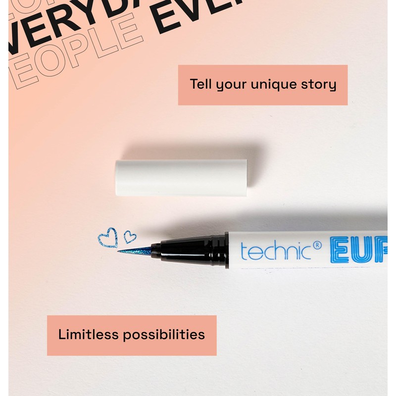 Technic Euphoria Metallic Liquid Liner - Highly Pigmented - Long