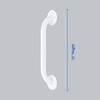 Medline White 12” Grab Bar for Shower & Bathtub, Independence