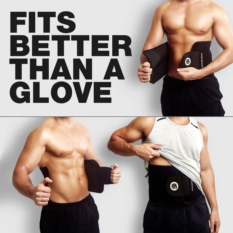 ActiveGear Waist Trimmer Belt for Stomach and Back Lumbar Support,