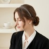 2PCS Simple Thin Multi-Layer Silver Headbands