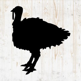 Thanksgiving Turkey Wall Decals Silhouette - Thanksgiving Turkey Wall Stickers - Room Decor Bedroom Laptop Water Bottle Car Window Decals DWSV5867