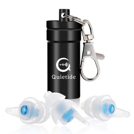 Quietide Q5 Ear Plugs, Sound Reducing, Sound Reducing, 32 db, Hearing Protection Equipment, Studying, Work, Airplanes, Reusable, Carrying Case Included, Japanese Instruction Manual Included (English Language Not Guaranteed), Blue
