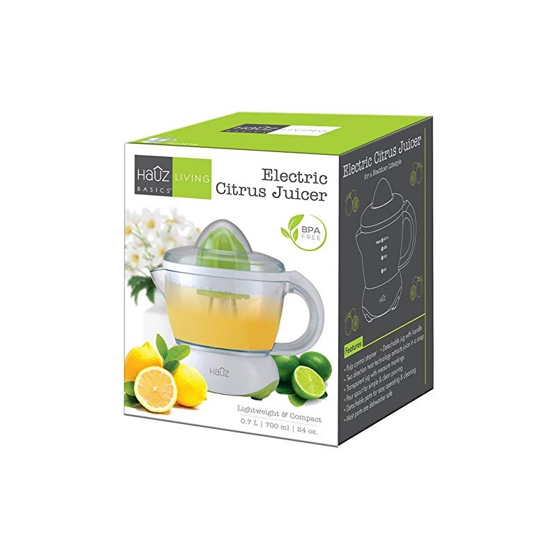 Hauz ACJ418 - Electric Citrus Juicer, 700ml, Light and Compact,
