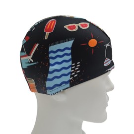 Swimming Cap, Kids, Boys, Swim Cap, Elementary School Student, Pool Cap, Pool Cap, UV Protection, Swimming Pool Hat (Beach)