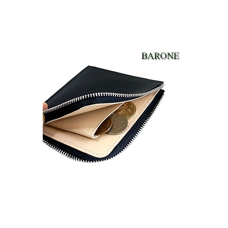 BARONE バローネ 小銭入れ コインケース 本革 BN-1055 ブラック